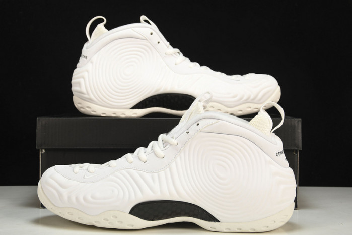 nike air foamposite one x comme des garcons cdg white dj7952-100