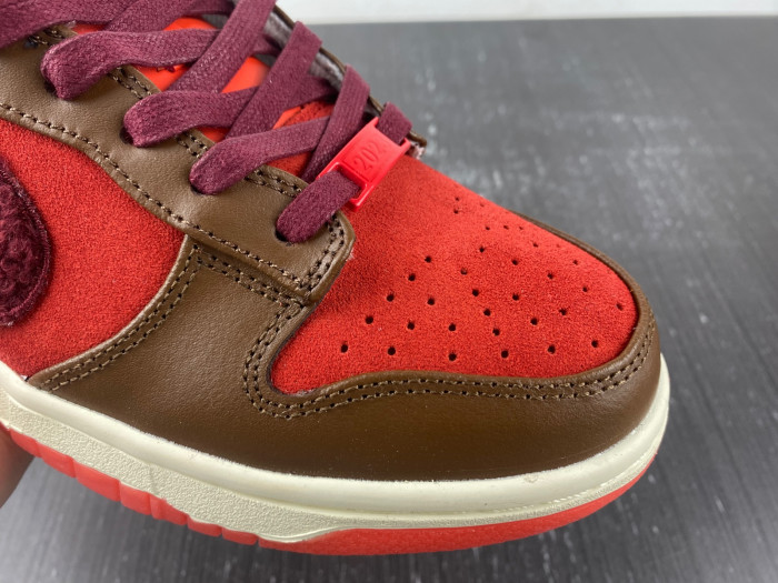 nike dunk low retro prm year of the rabbit light crimson fd4203-661