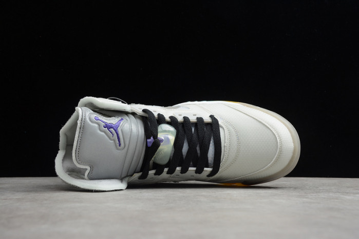 of air jordan 5 sp grey green - ct8480-105