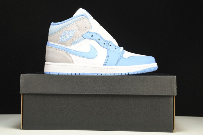 nike air jordan 1 mid university blue grey dx9276-100